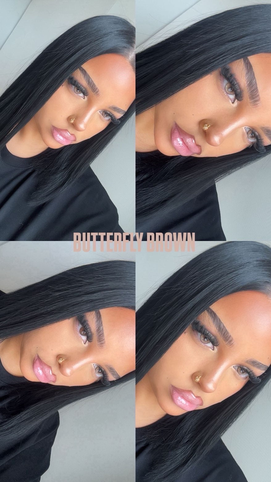 LENTILLES NOUR DE COULEUR BUTTERFLY BROWN ANNUELLES – NOUR BEAUTY