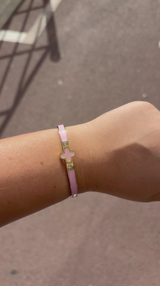 BRACELET PINK ( ACIER INOXYDABLE)